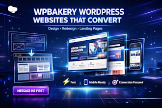design wpbakery wordpress website redesign wordpress wpbakery landing page desig