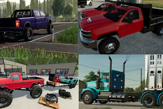 make farming simulator vehicle mods textures and animations