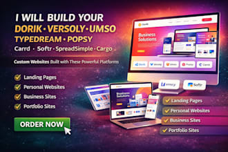 build dorik versoly umso typedream popsy carrd softr spreadsimple cargo website