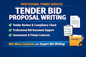 prepare, review, and finalize your tender bid or proposal documents