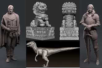 sculpt tabletop 3d miniature 3d character model rpg creature stl for 3d printing