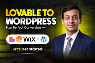 convert lovable ai or base44 website to wordpress