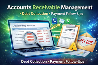 handle accounting  financial reports  debt collection form  valuation