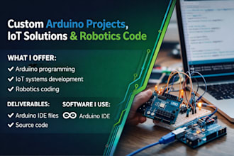 do arduino programming, esp32 coding and iot projects