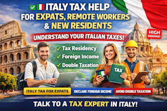 provide italy tax advice for expats remote workers and new residents