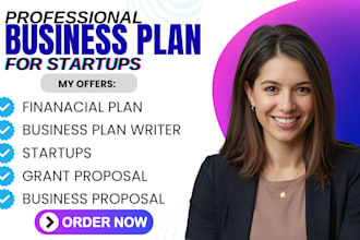 write a business plan with financial plan for startups