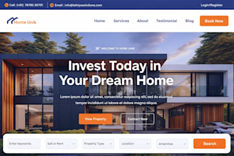 design wordpress property listing, real estate, realtor, idx mls website
