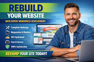 design responsive website rebuild website wordpress website