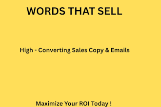 write highly persuasive sales copy and emails that convert