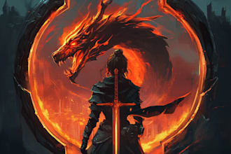 do a fantasy game logo