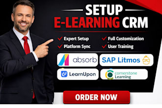 setup elearning crm absord cornerstone sap litmos talentlms learnupon thinkific