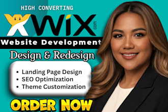 do wix website redesign, wix website development, wix website design wix website