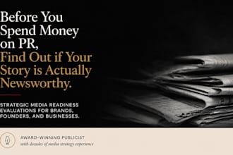 evaluate your brand or business for PR and media readiness