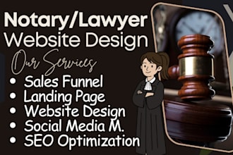 design notary website, lawyer website, law firm website, attorney website