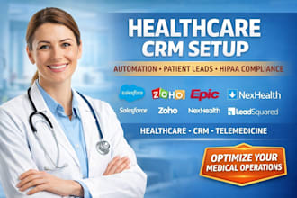 setup salesforce zoho hubspot epic nexhealth creatio dynamics leadsquared oracle