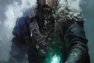 aw your fantasy dnd character illustration
