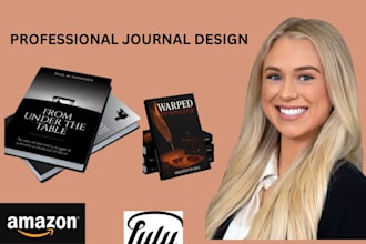 do journal design, journal formatting, layout design for KDP