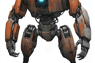 design sci fi mecha and robot concept art