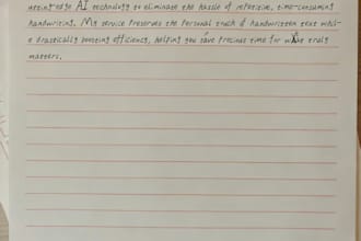 ai handwriting conversion service