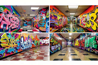 design graffiti designs, murals and wall arts