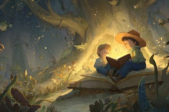 draw whimsical children storybook illustration for you