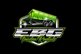create professional and specially dump trailer logo design