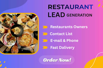 generate targeted restaurant leads