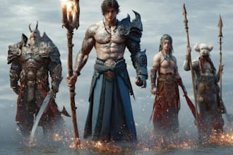 draw amazing fantasy character illustration, dnd, rpg, oc, warrior, elf