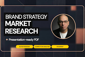 create your brand strategy buyer persona and market research