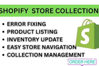organize your shopify store collections menus and product listing professionally
