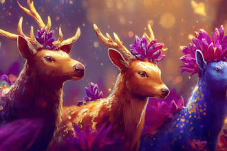 make any floral, animal or botanical art