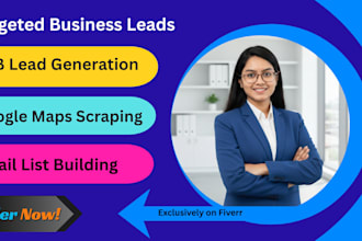 do lead generation and google map scrapings
