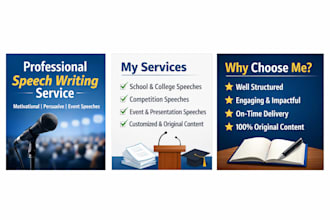 write professional and powerful speech for any occasion