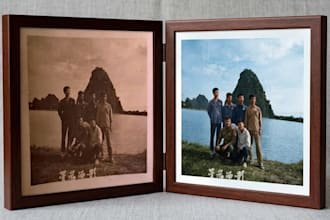 professionally restore damaged or faded old photos