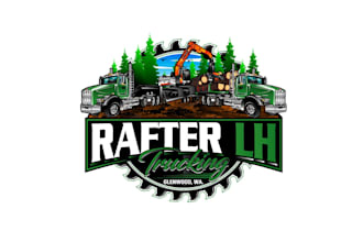 create exclusive and marvelous truck logo design