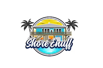 create professional and specially beach house logo design