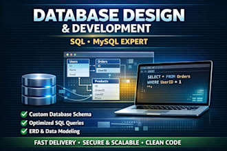 design and develop sql mysql databases for your applications