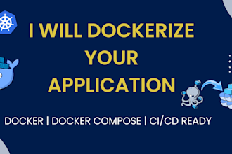 dockerize your application with docker or docker compose