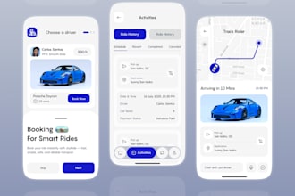 develop ride booking app, parcel delivery app, gojek app, uber clone app