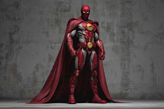 superhero character for comics