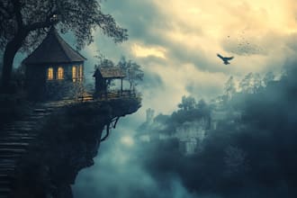 do dispersion, smoke effect, manipulation from photoshop