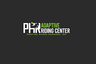 design therapeutic riding center has elements horse logo
