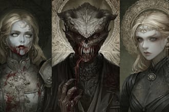 fantasy horror and fantasy horror character