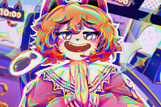 make a cool colorfull art