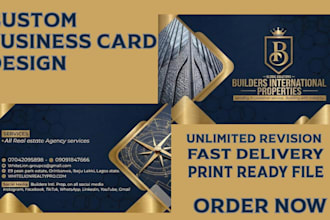unique  and modern business card design services for your business