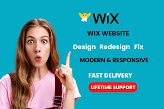 design, redesign or fix wix website professionally
