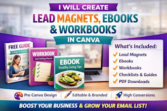 create high converting lead magnets, ebooks, and workbooks in canva