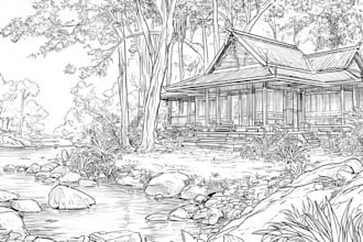 draw black and white illustrations