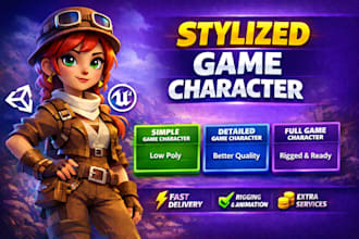 create stylized 3d characters for games in blender