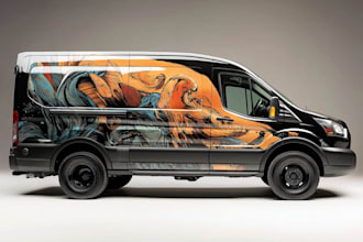design car wrap, vehicle wrap design